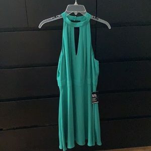 Express Green Cocktail Short Dress